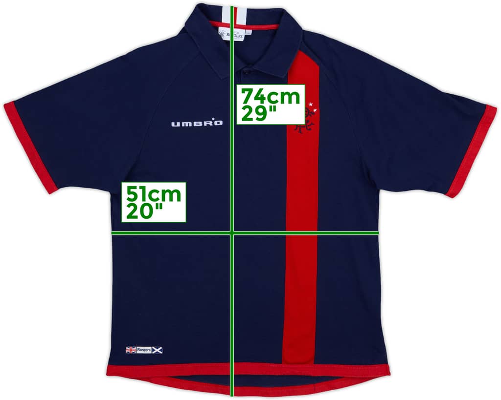 2005-06 Rangers Umbro Polo Shirt - 8/10 - (M)