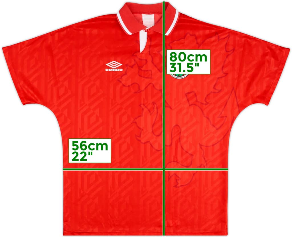 1992-94 Wales Home Shirt - 10/10 - (L)