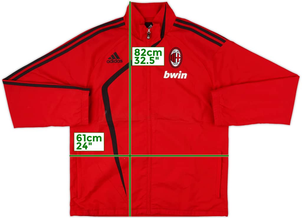2009-10 AC Milan adidas Track Jacket - 8/10 - (L)