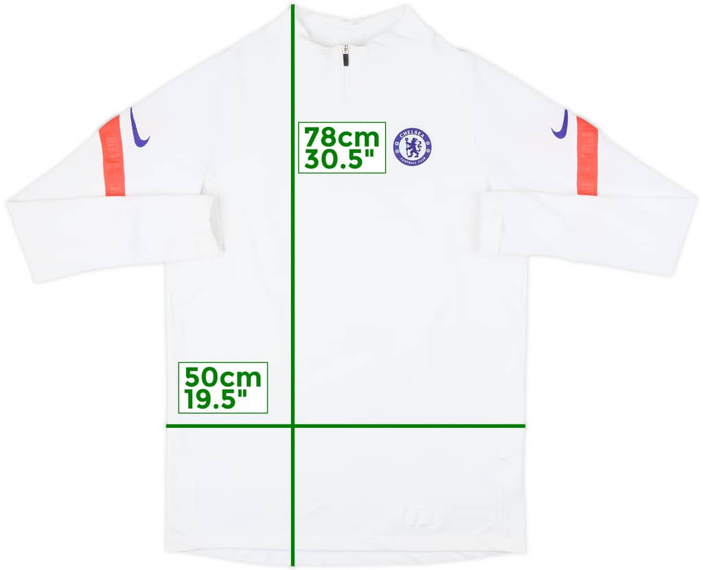 2020-21 Chelsea Nike 1/4 Zip Drill Top - 6/10 - (M)