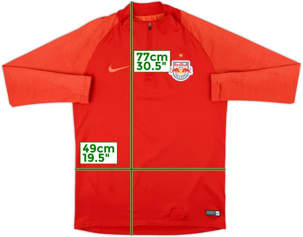2019-20 Red Bull Salzburg Nike 1/4 Zip Training Top - 8/10 - (M)