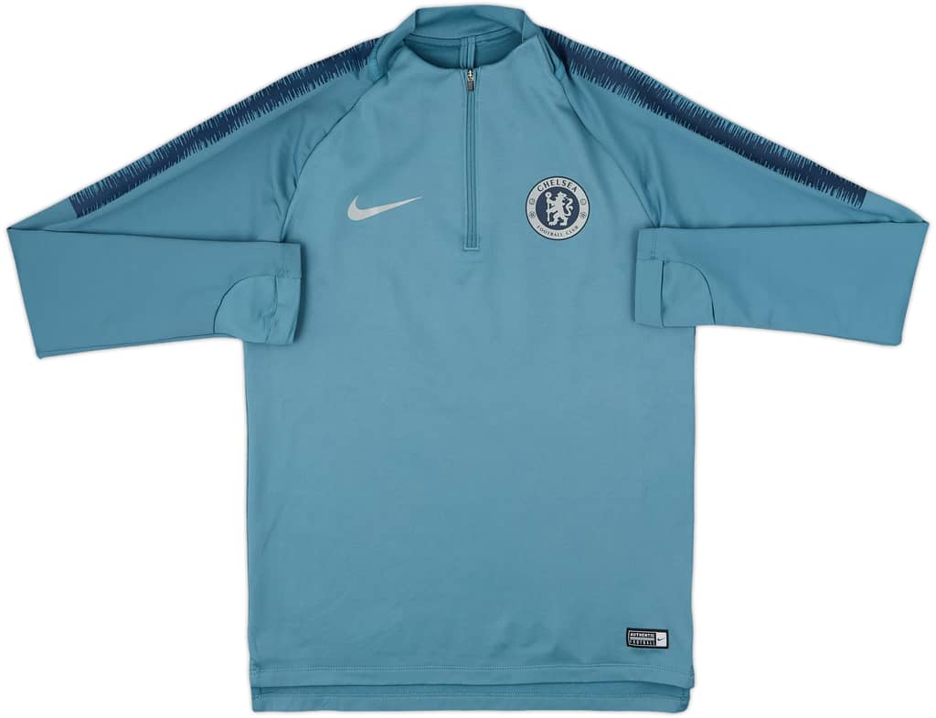 2018-19 Chelsea Nike 1/4 Zip Training Top - 8/10 - (S)