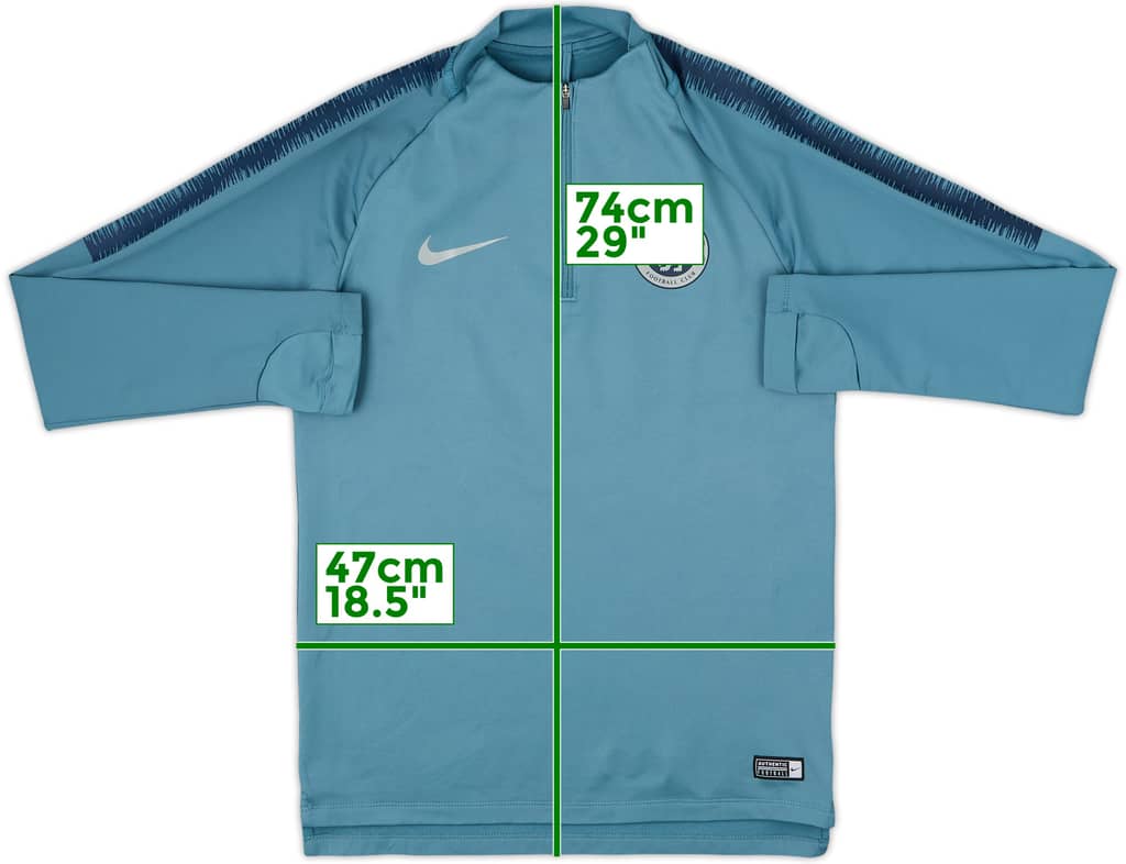 2018-19 Chelsea Nike 1/4 Zip Training Top - 8/10 - (S)