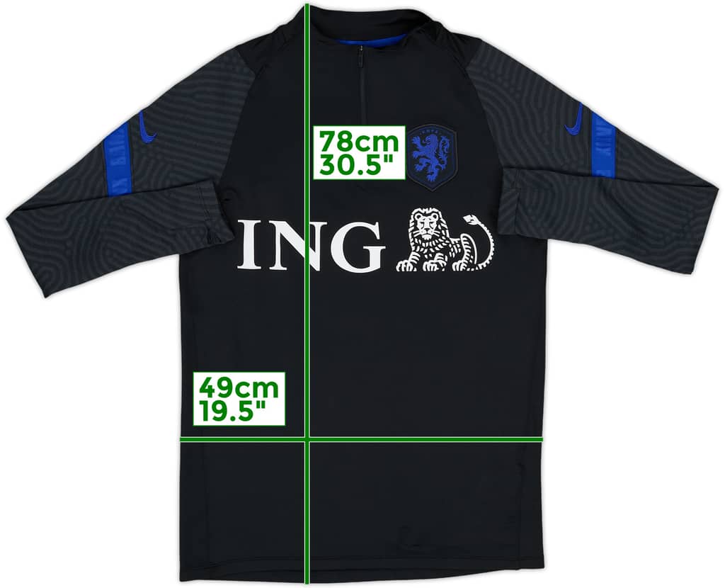 2020-21 Netherlands Nike 1/4 Zip Drill Top - 8/10 - (M)