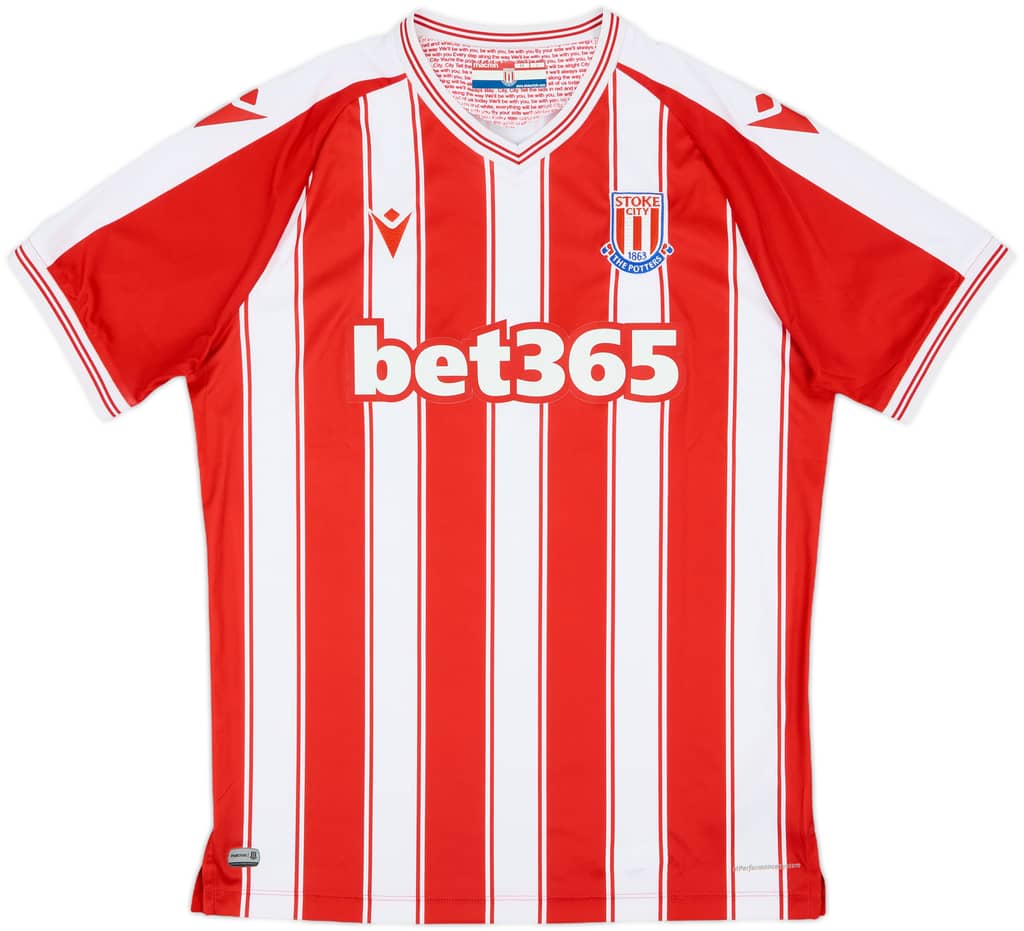 2020-21 Stoke City Home Shirt - 10/10 - (L)