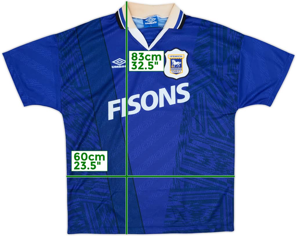 1994-95 Ipswich Town Home Shirt - 6/10 - (XL)