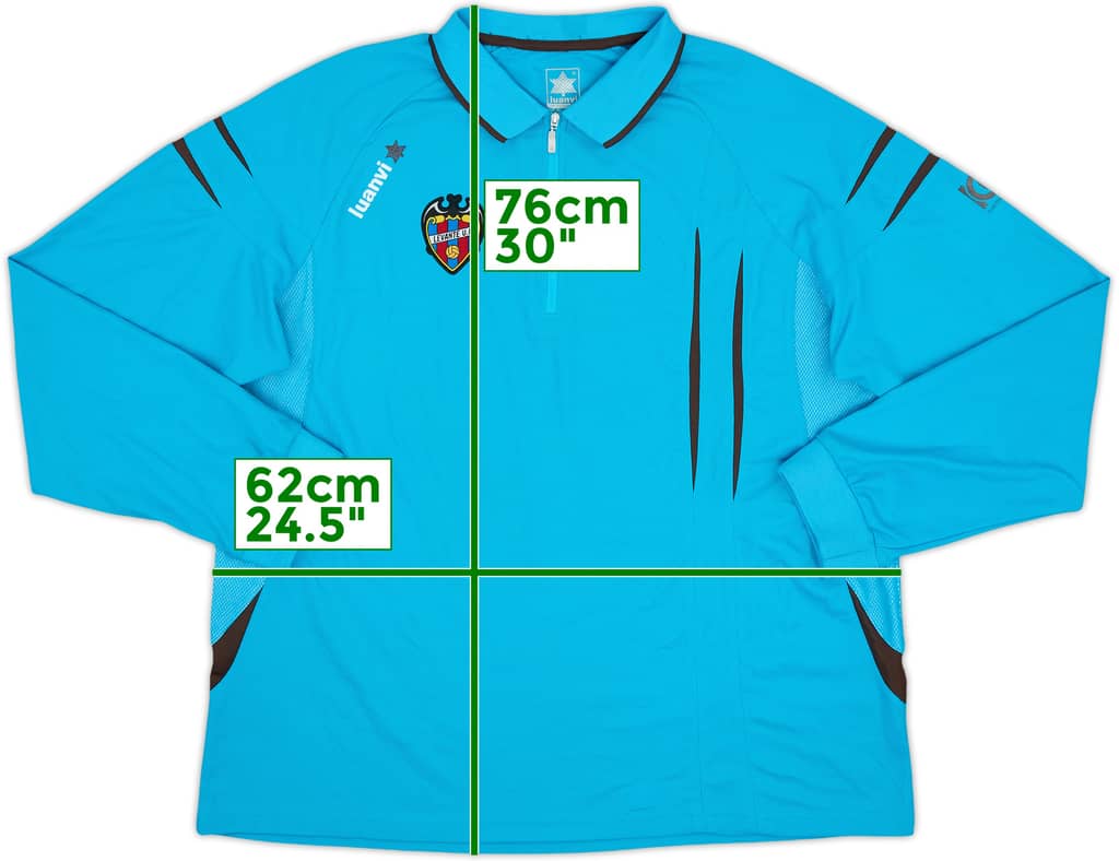 2011-12 Levante Luanvi 1/4 Zip Training Top - 8/10 - (XXL)