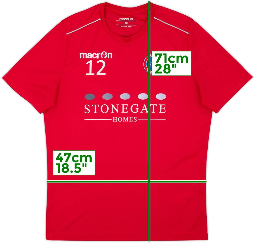 2018-19 Dorking Wanderers Macron Player Issue Training Shirt #12 - 9/10 - (M)