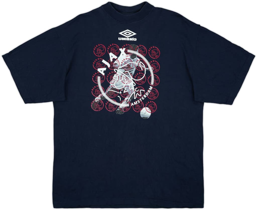 1995-97 Ajax Umbro Graphic Tee - 8/10 - (XL)