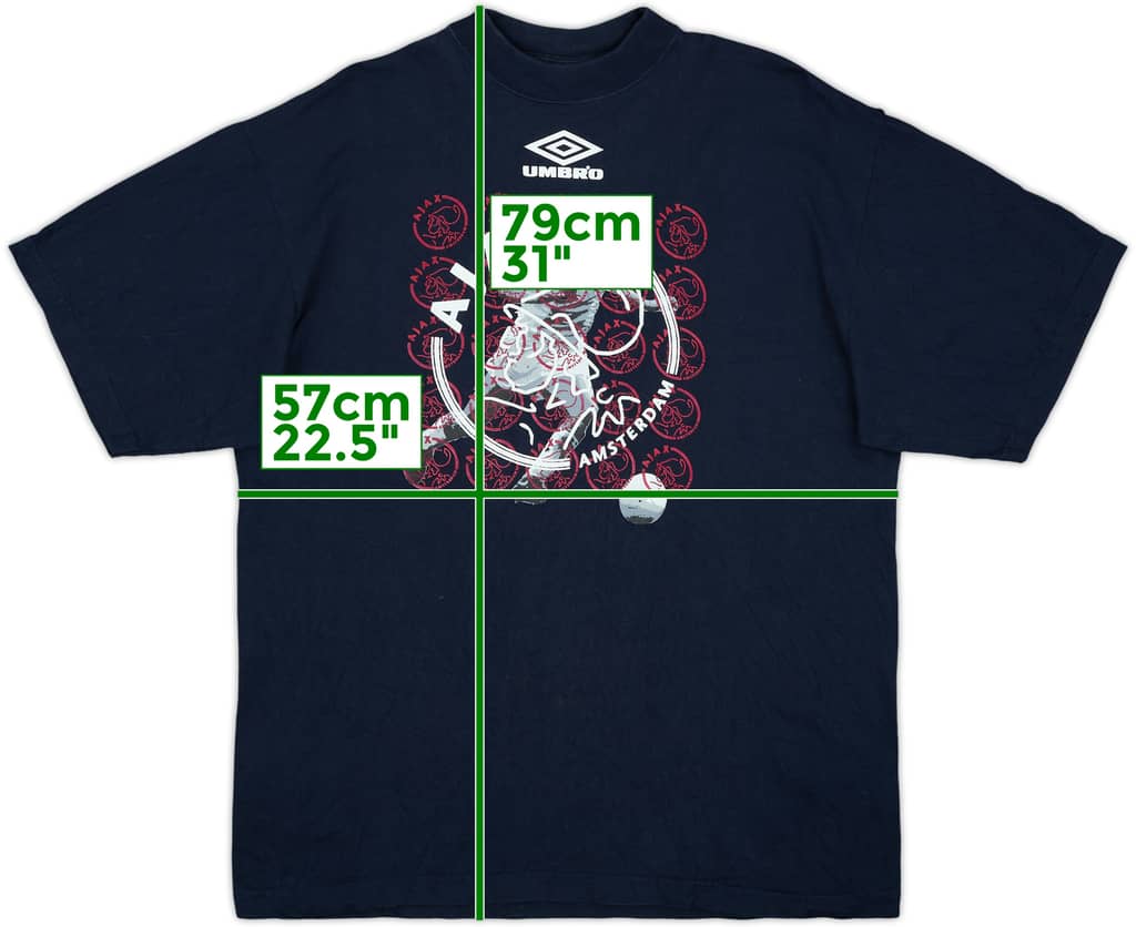 1995-97 Ajax Umbro Graphic Tee - 8/10 - (XL)