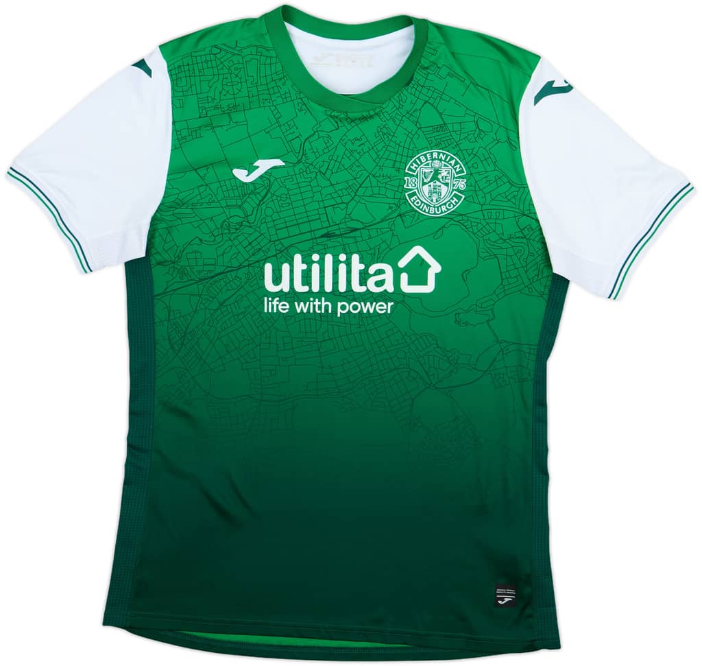2021-22 Hibernian Home Shirt - 7/10 - (XL)