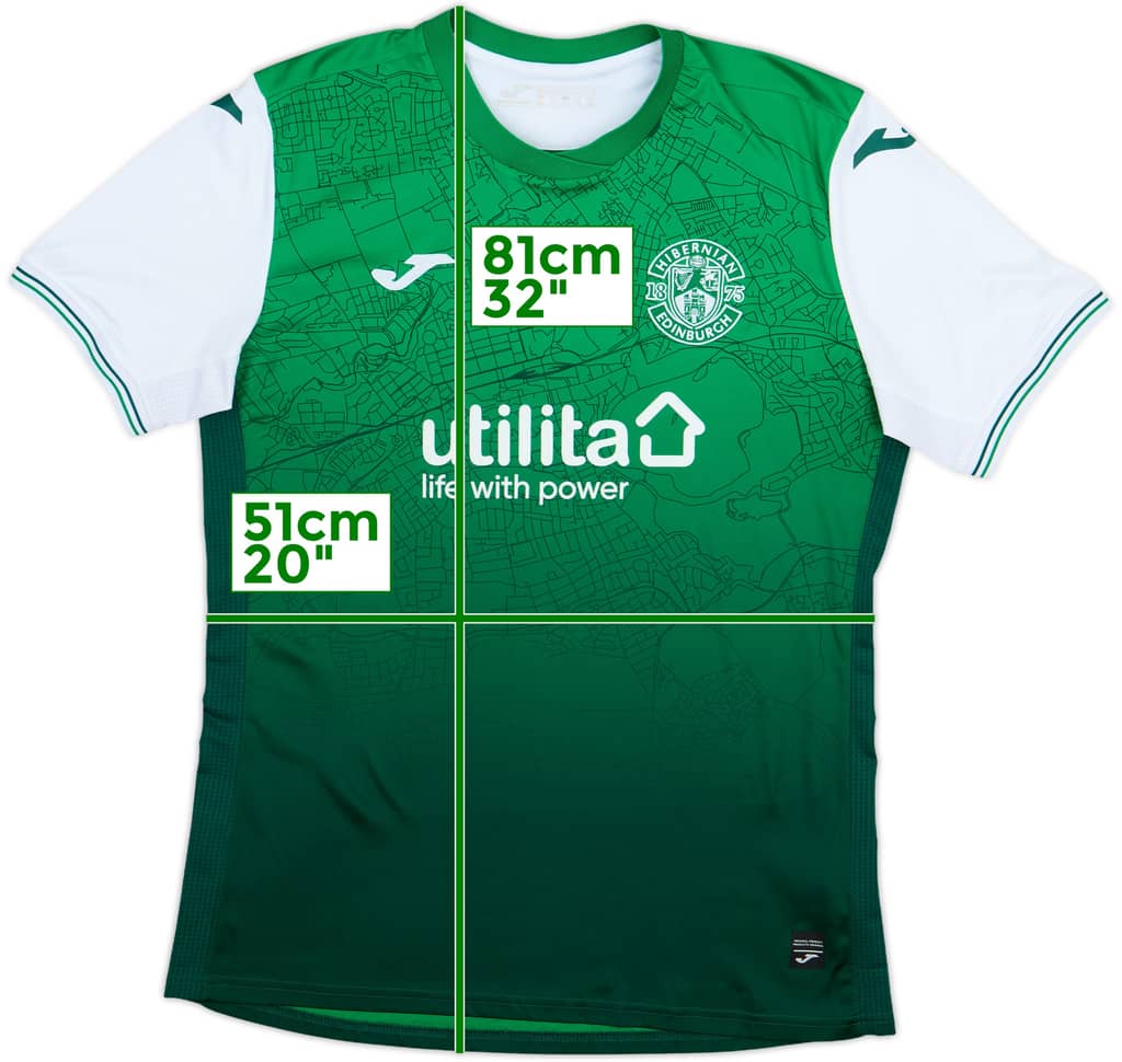 2021-22 Hibernian Home Shirt - 7/10 - (XL)