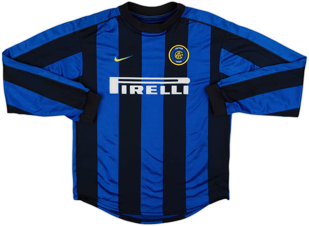 1999-00 Inter Milan Home L/S Shirt - 8/10 - (L.Boys)