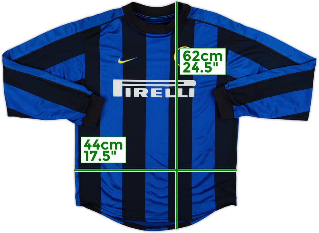 1999-00 Inter Milan Home L/S Shirt - 8/10 - (L.Boys)