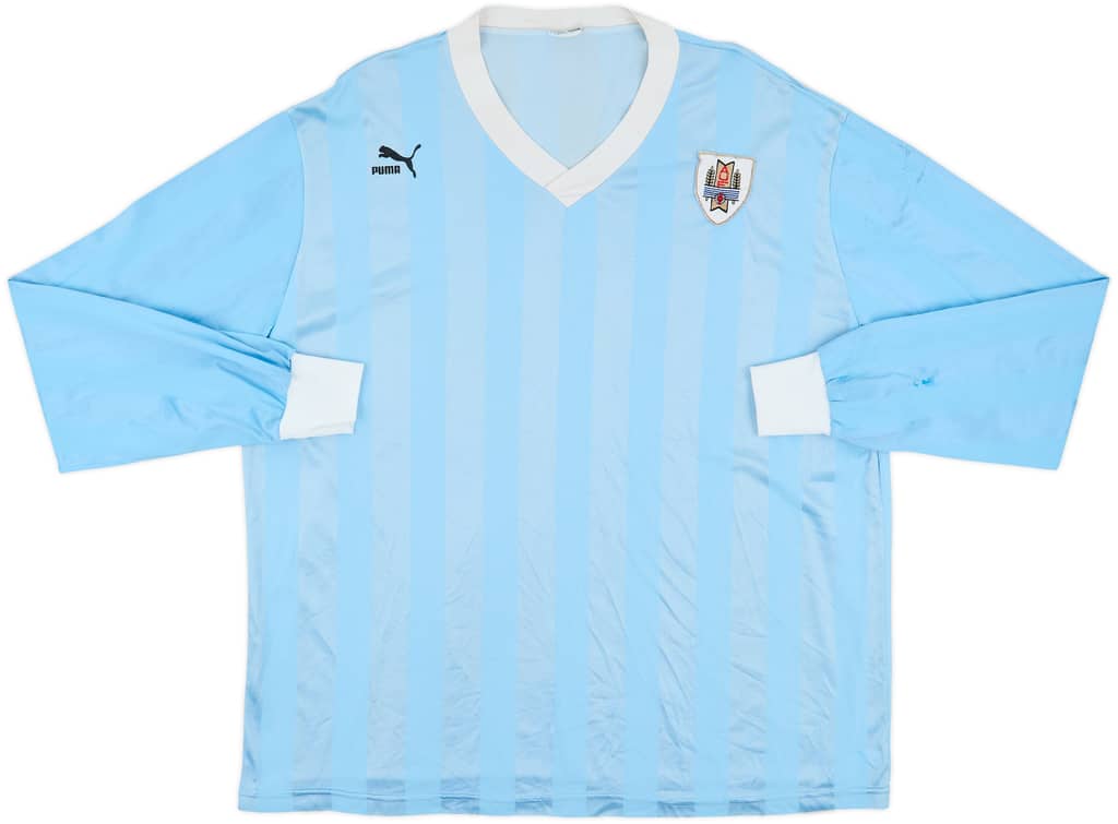 1990-92 Uruguay Home L/S Shirt - 4/10 - (XXL)