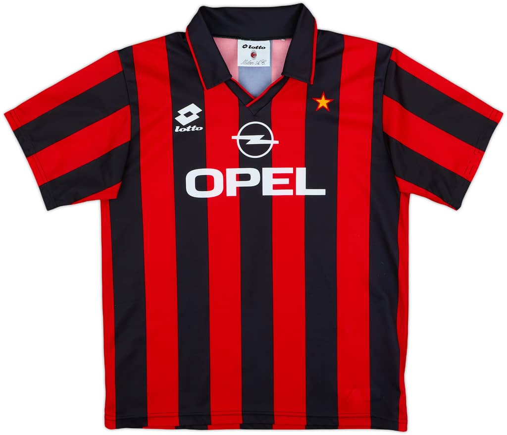 1994-95 AC Milan Home Shirt - 8/10 - (S)