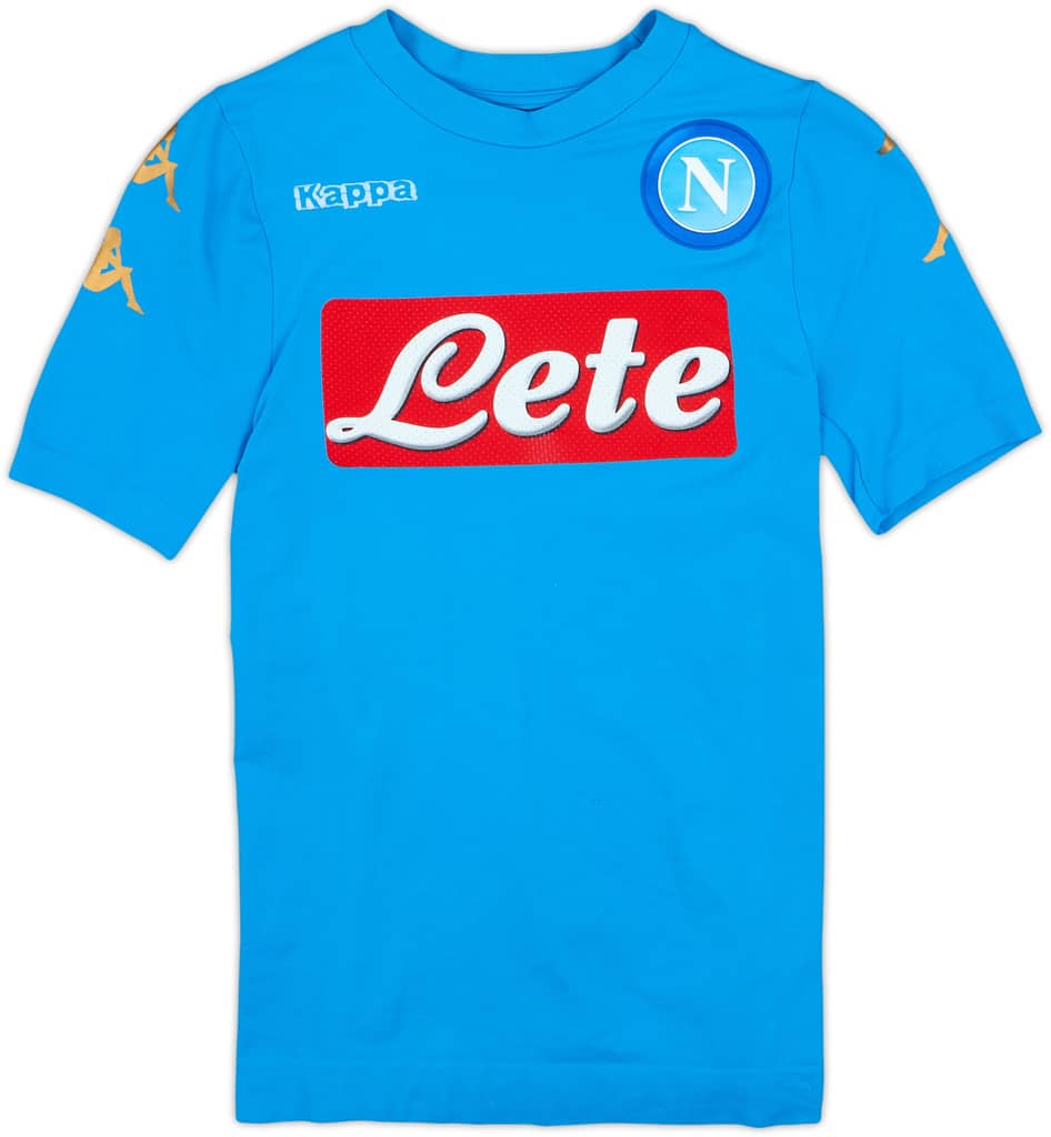 2016-17 Napoli Authentic European Home Shirt - 5/10 - (XS/S)
