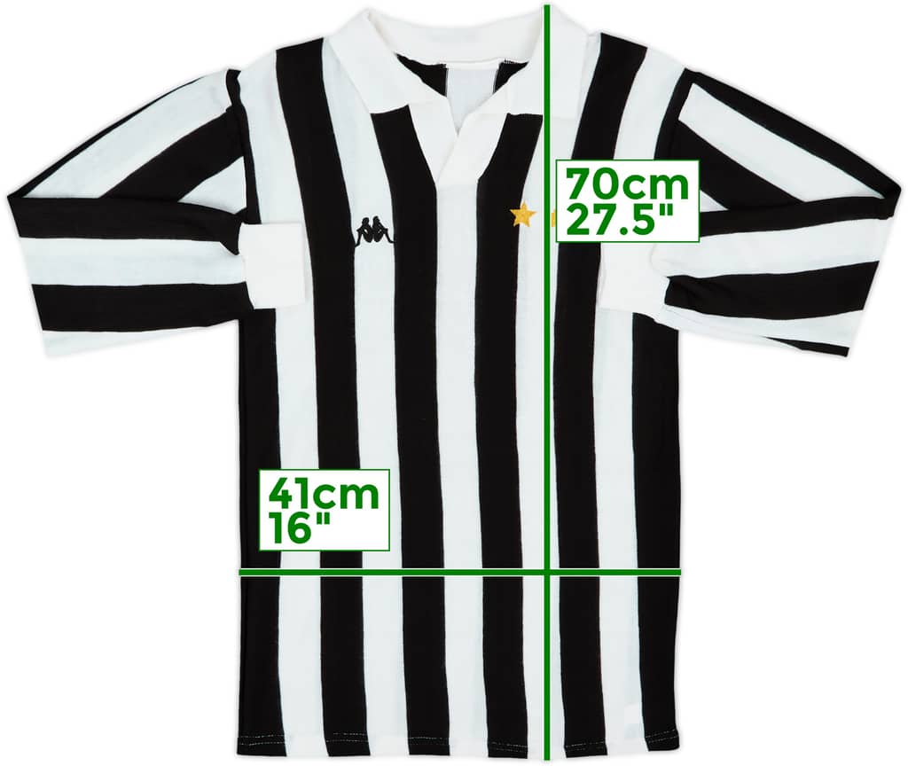 1982-83 Juventus Home L/S Shirt - 8/10 - (S)