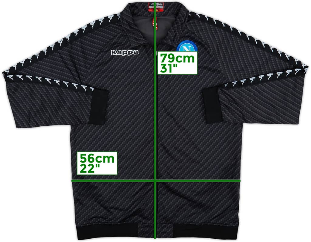 2017-18 Napoli Kappa Track Jacket - 9/10 - (3XL)