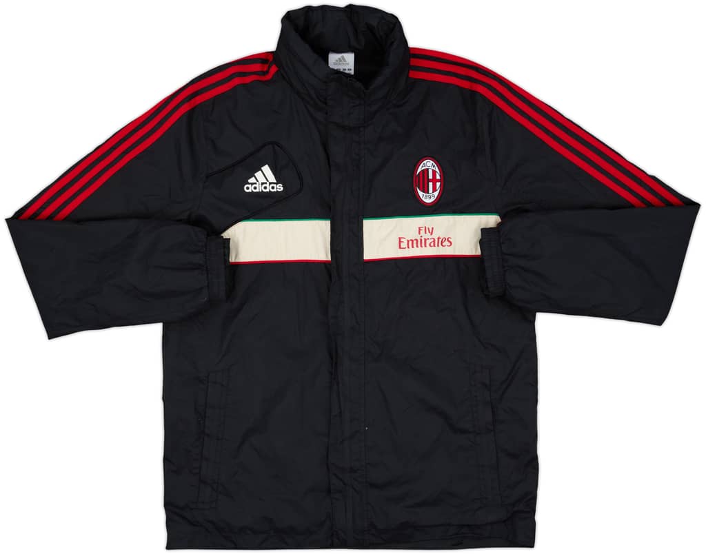 2012-13 AC Milan adidas Hooded Rain Jacket - 6/10 - (L)