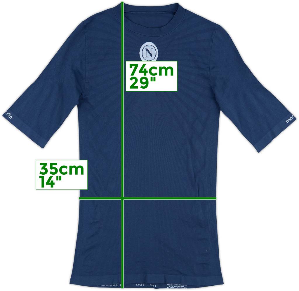 2010-11 Napoli Macron Compression Shirt - 9/10 - (XXL)