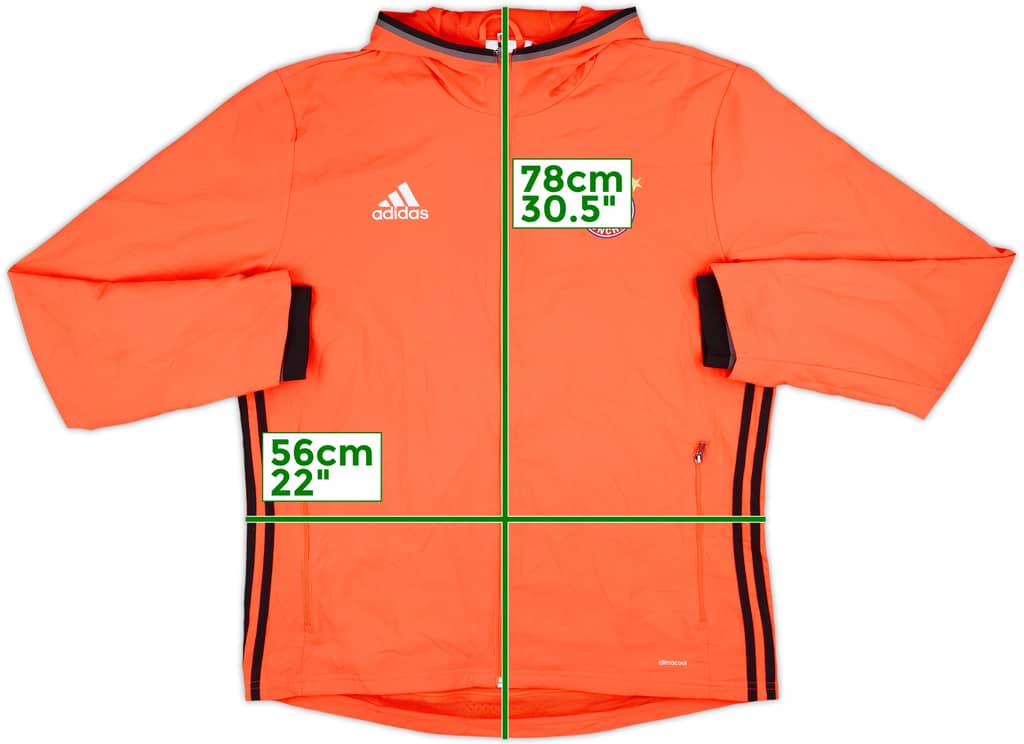 2016-17 Bayern Munich adidas Hooded Track Jacket - 8/10 - (L)