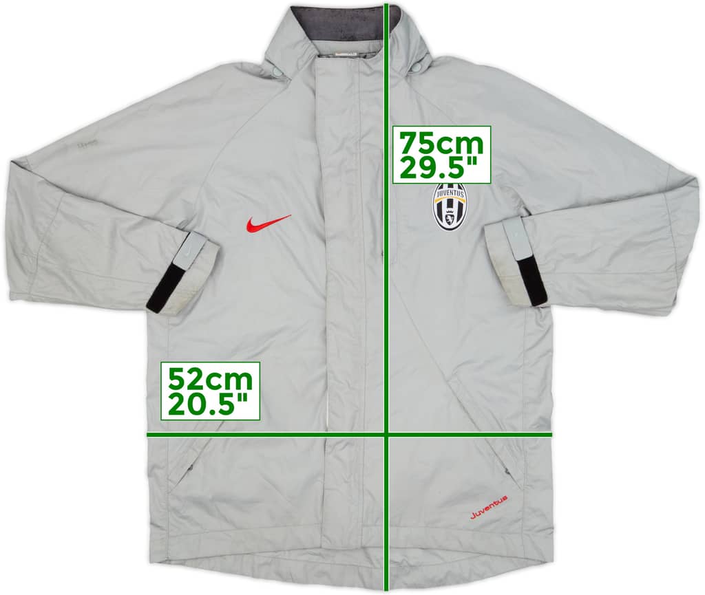 2007-08 Juventus Nike Hooded Rain Jacket - 6/10 - (XL.Boys)