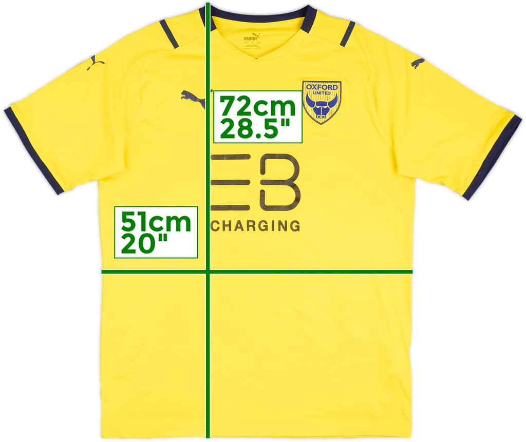 2021-22 Oxford United Home Shirt - 7/10 - (XL)