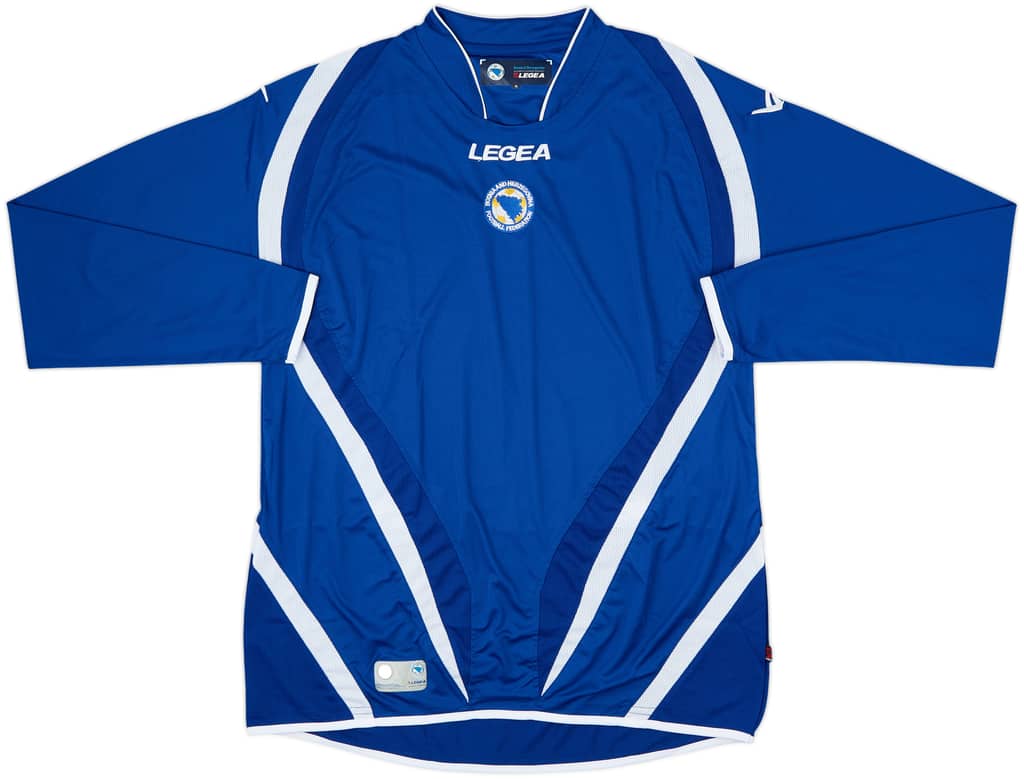 2012-13 Bosnia & Herzegovina Home L/S Shirt - 8/10 - (XL)