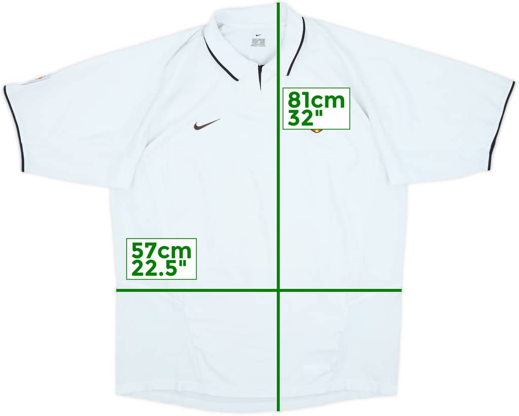 2002-03 Valencia Home Shirt - 8/10 - (XL)