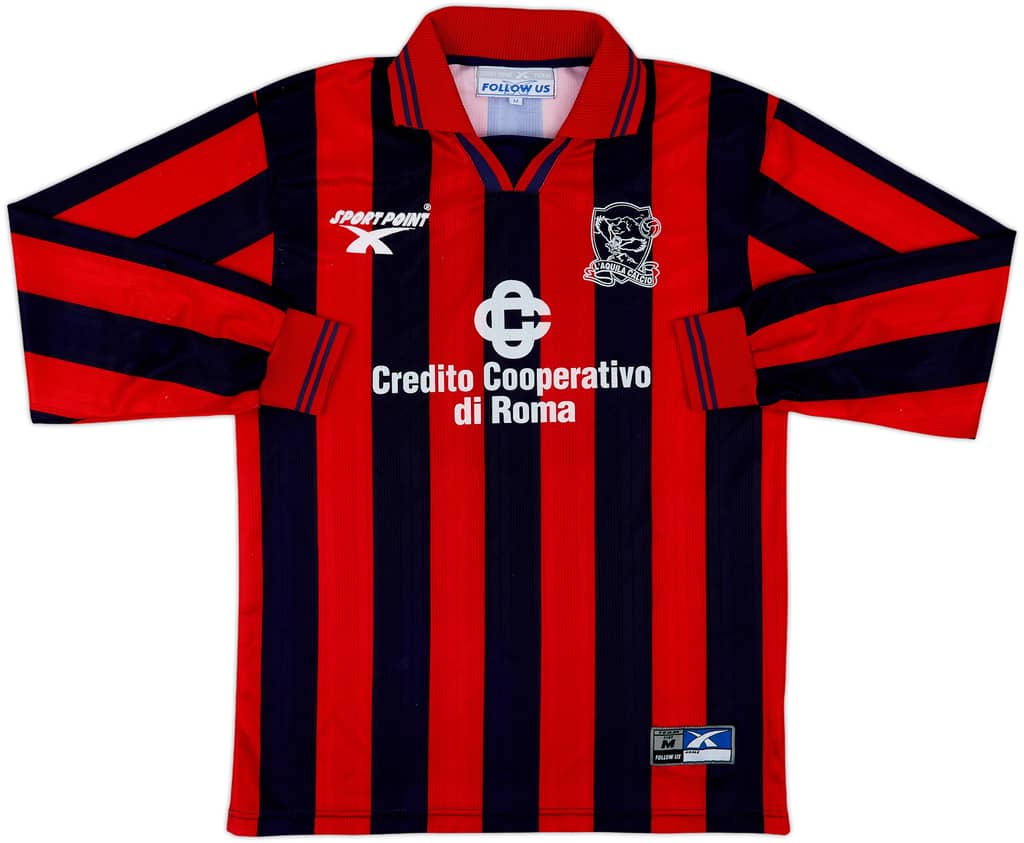 2001-02 L'Aquila Calcio Home L/S Shirt - 6/10 - (M)