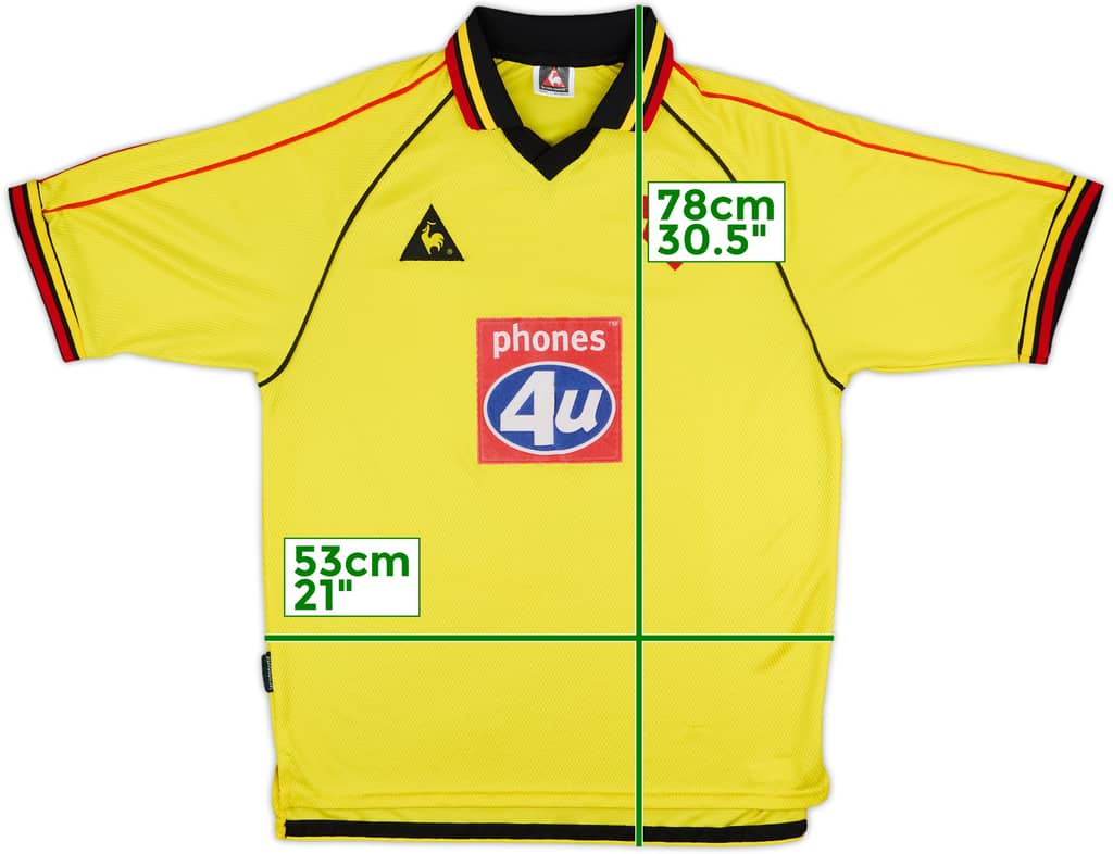 1999-01 Watford Home Shirt - 7/10 - (M)