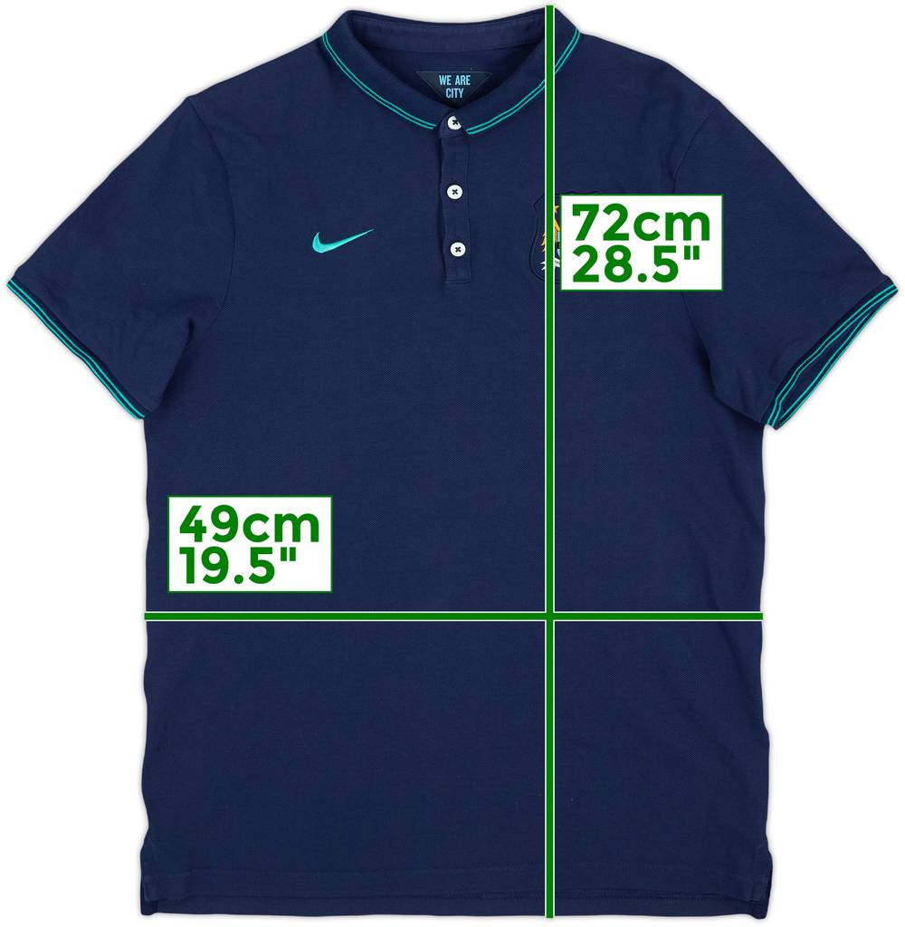 2015-16 Manchester City Nike Polo Shirt - 8/10 - (L)