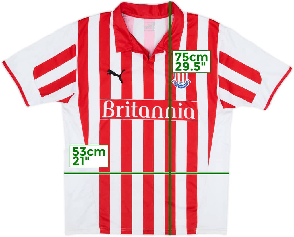 2004-05 Stoke City Home Shirt - 8/10 - (L)