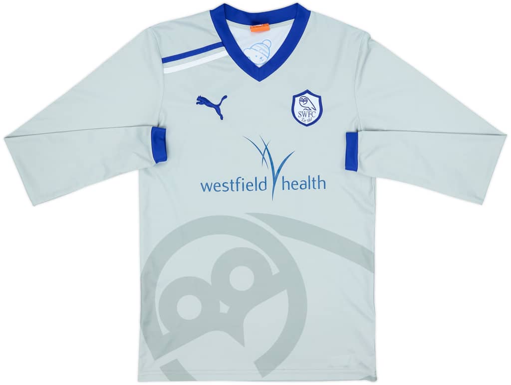 2011-12 Sheffield Wednesday Away L/S Shirt - 7/10 - (S)