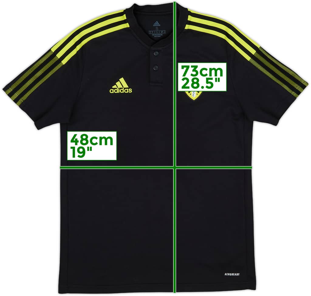 2021-22 Leeds adidas Polo Shirt - 9/10 - (S)