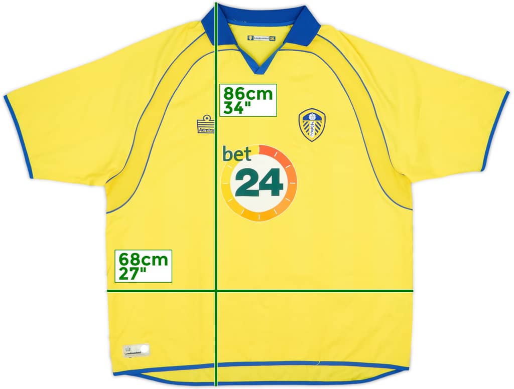 2006-07 Leeds United Camiseta Visitante - 8/10 - (XXL)