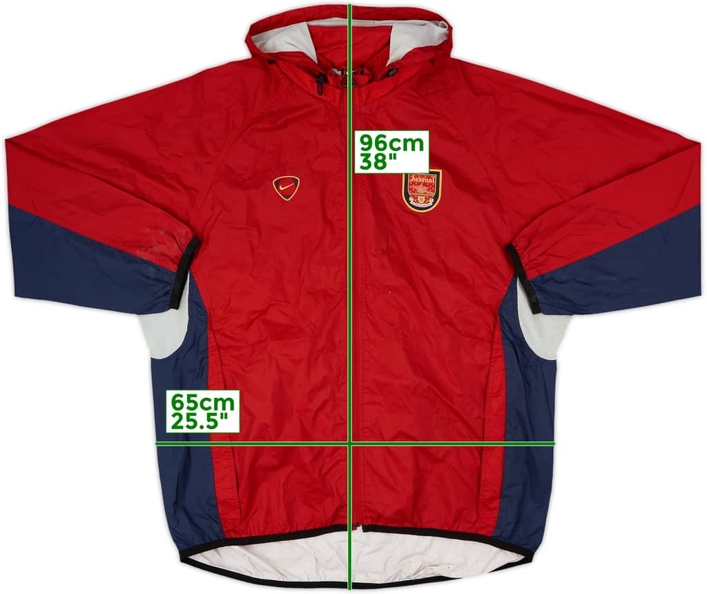 2000-01 Arsenal Nike Hooded Rain Jacket - 8/10 - (XL)