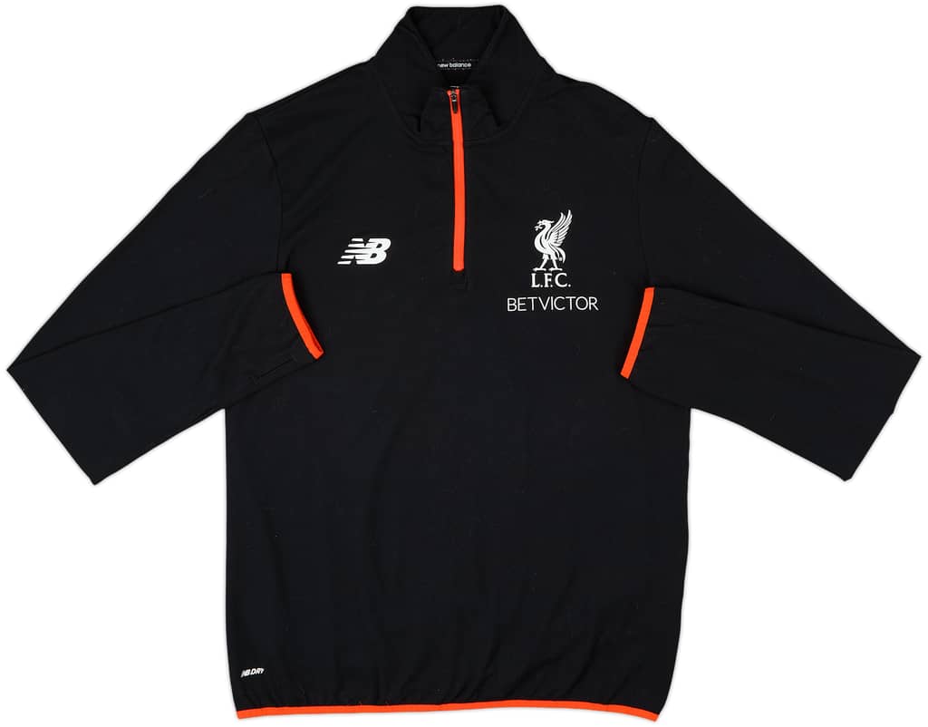 2016-17 Liverpool New Balance 1/4 Zip Drill Top - 7/10 - (L)