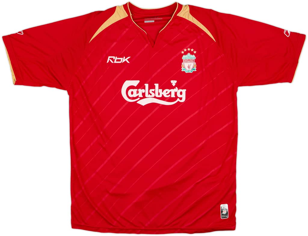 2005-06 Liverpool CL Home Shirt - 5/10 - (L)
