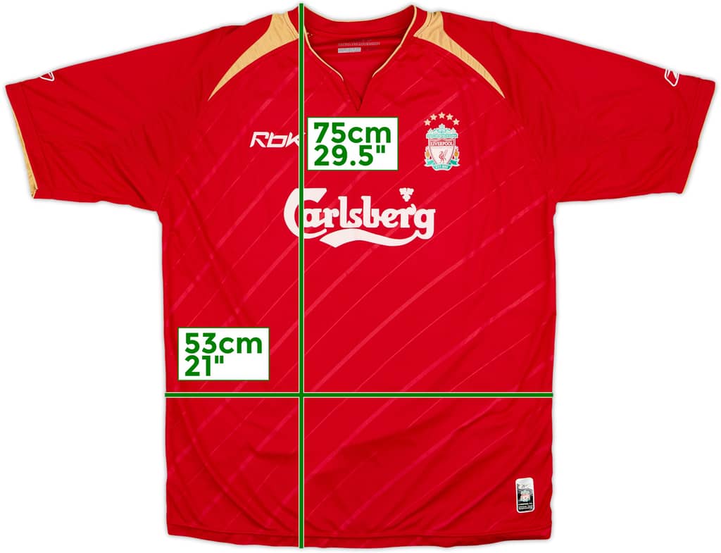2005-06 Liverpool CL Home Shirt - 5/10 - (L)