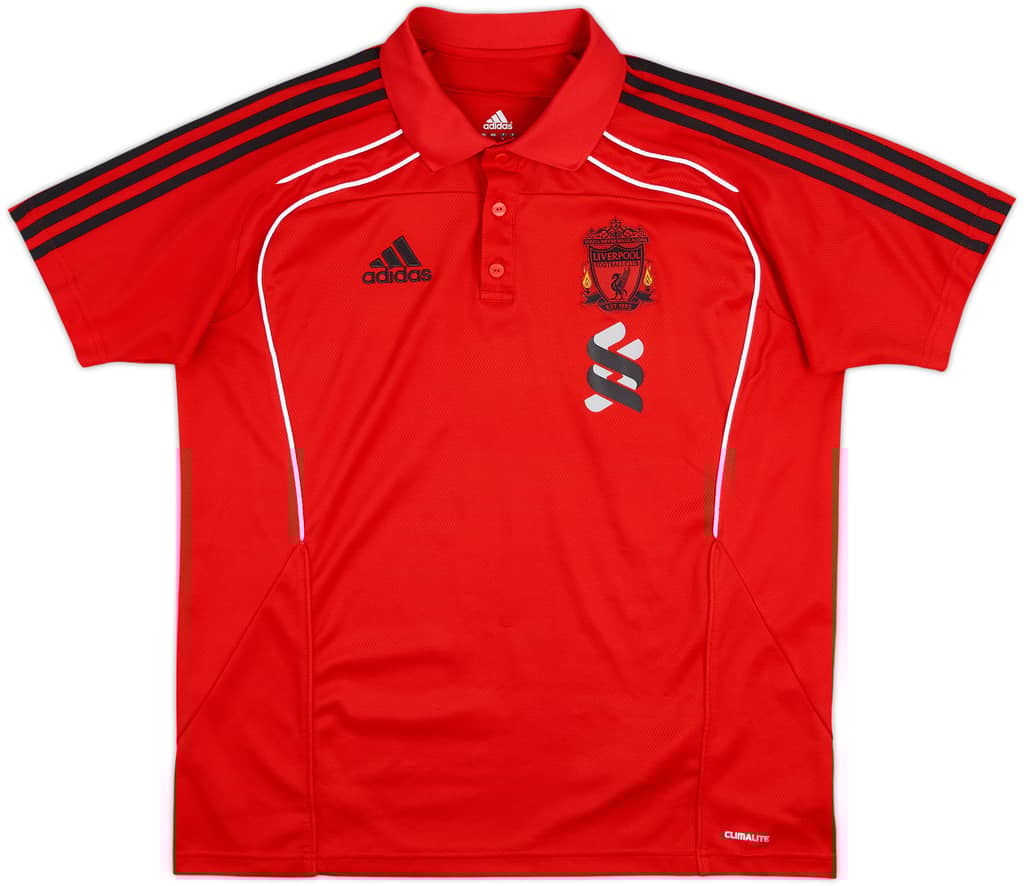 2010-11 Liverpool adidas Polo Shirt - 9/10 - (L)