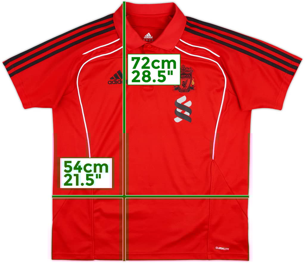 2010-11 Liverpool adidas Polo Shirt - 9/10 - (L)