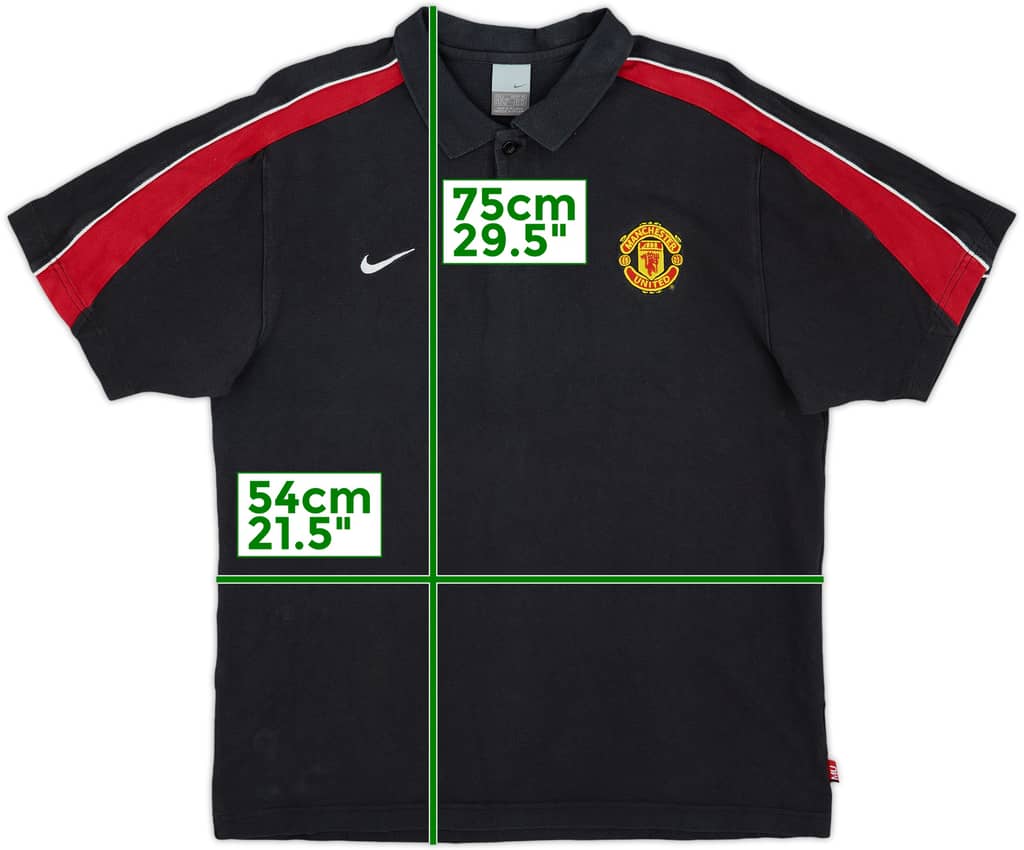 2006-07 Manchester United Nike Polo Shirt - 6/10 - (L)