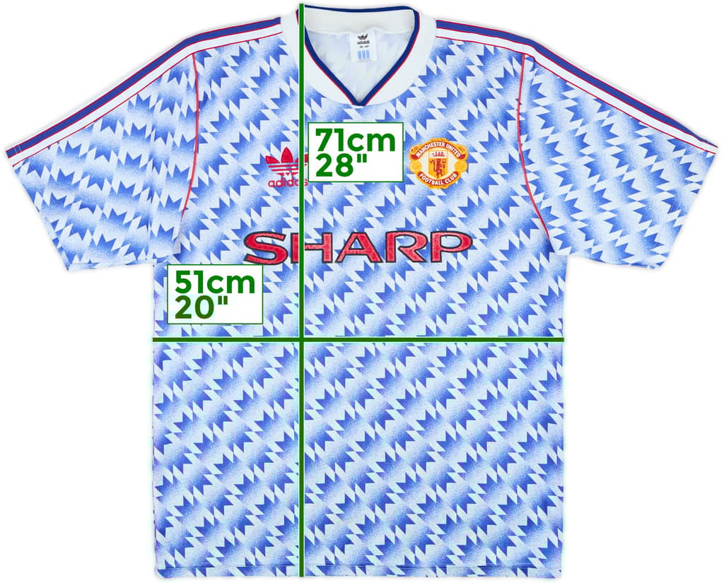 1990-92 Manchester United Away Shirt - 9/10 - (M)