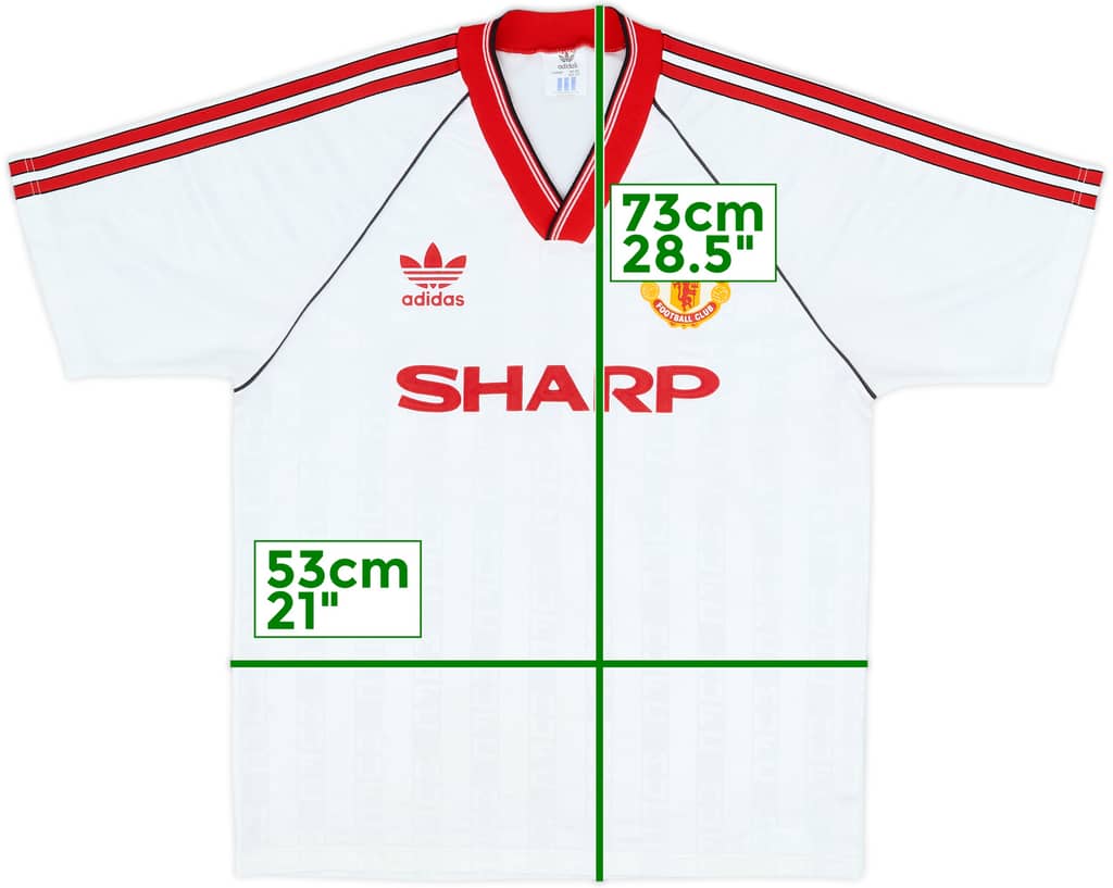 1988-90 Manchester United Away Shirt - 9/10 - (L)