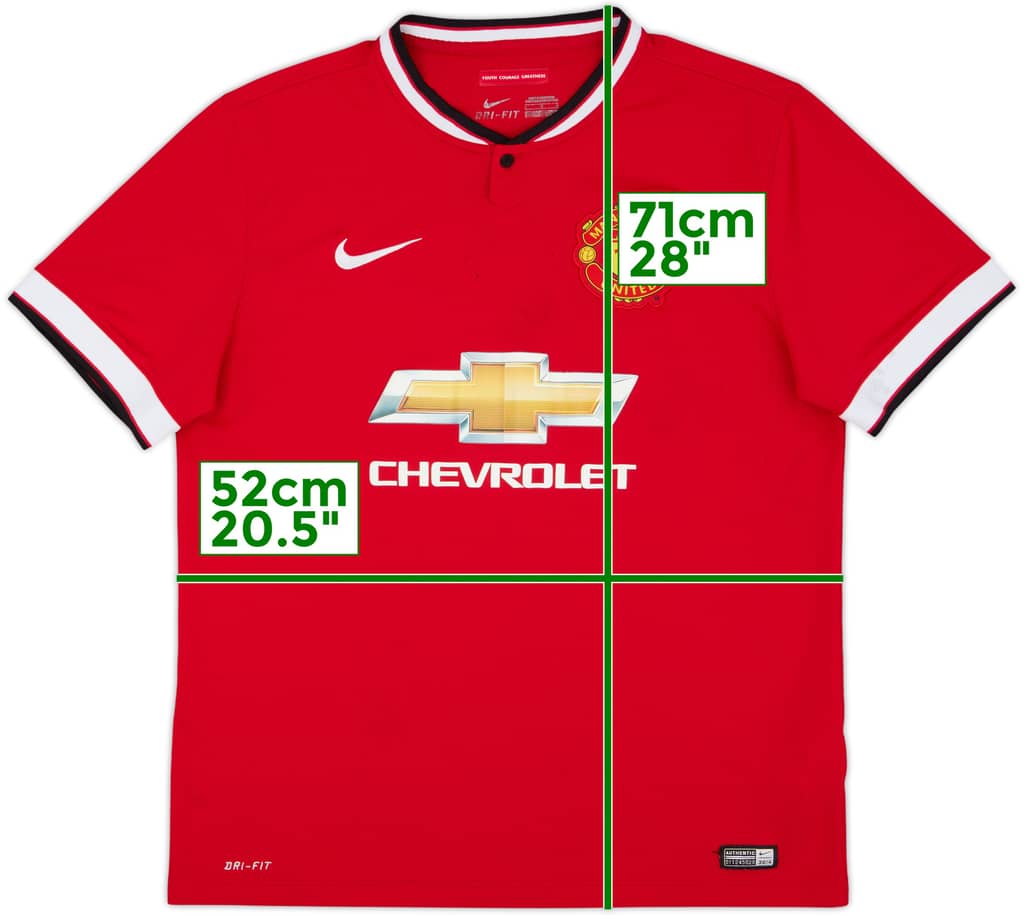 2014-15 Manchester United Camiseta Local - 5/10 - (L)