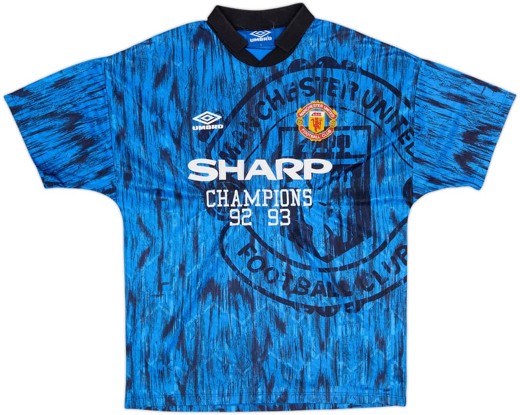 1992-93 Manchester United Away Shirt - 8/10 - (L)