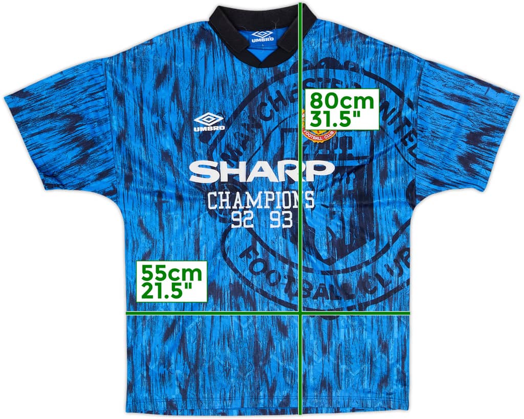 1992-93 Manchester United Away Shirt - 8/10 - (L)