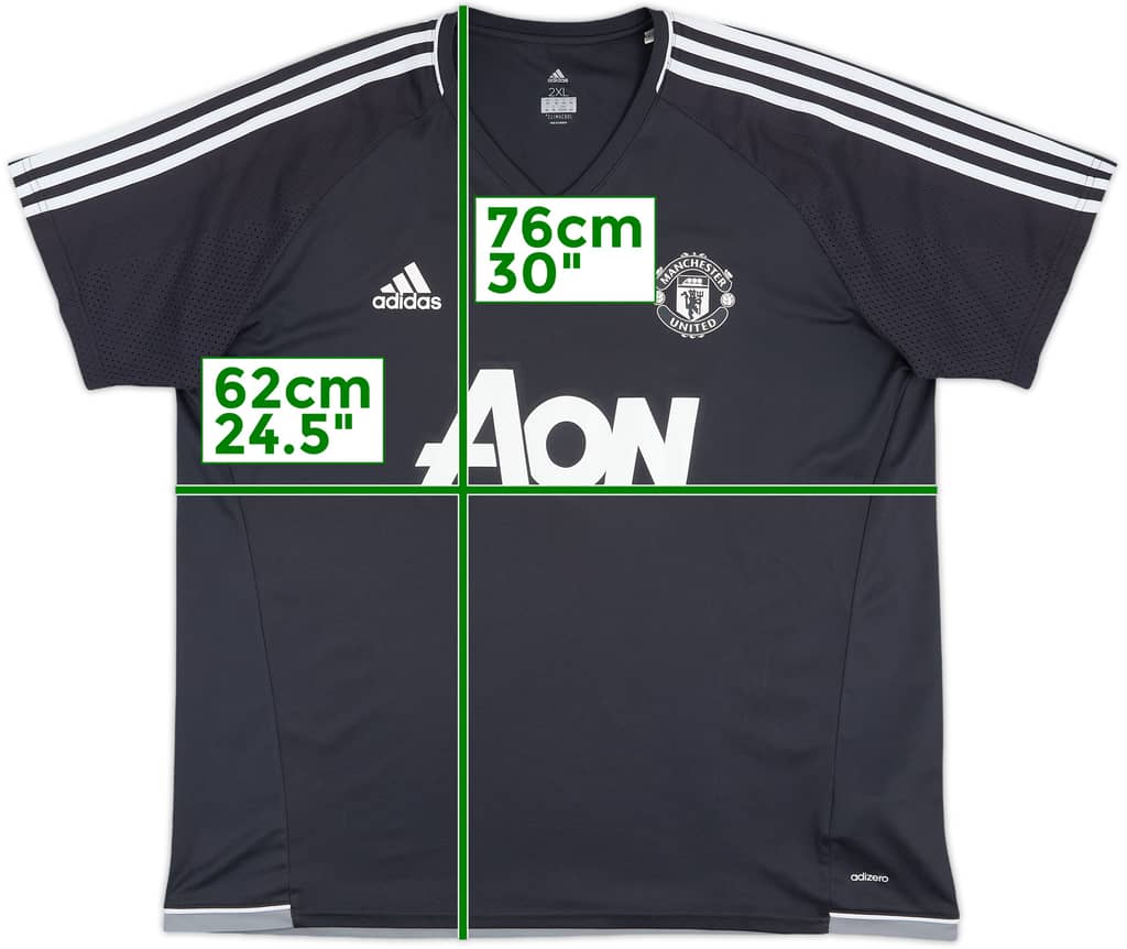 2017-18 Manchester United adidas Training Shirt - 9/10 - (XXL)